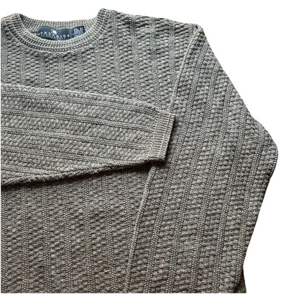 Vintage Consensus Sportswear Men’s L Hand Framed Grandpa Pullover Sweater USA 90 - Picture 1 of 5